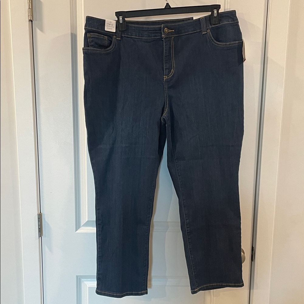 NWT! Dark Wash Blue Jeans, Women’s 20W